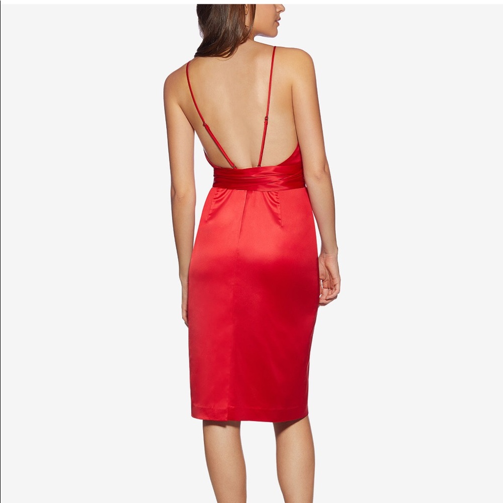 ❤️HP❤️Sexy red dress midi size 8 womens - Picture 3 of 8